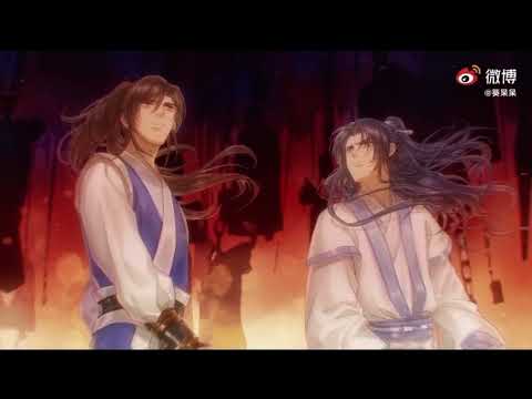 The dump Husky and his white Cat Shizun