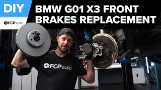 BMW X3 Front Brake Rotor & Pad Replacement DIY (2018-2024 BMW G01 X3, G02 X4, M40i)
