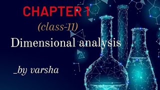 Dimensional analysis //class 11th chemistry ||SOME BASIC CONCEPTS OF CHEMISTRY