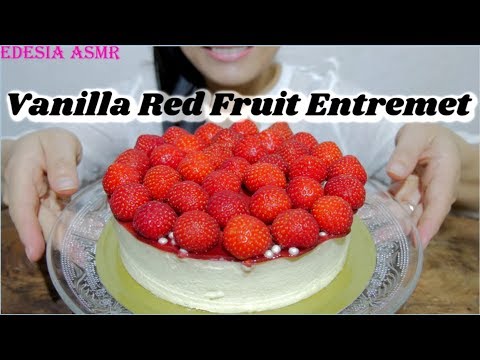 ASMR 咀嚼音 Vanilla Red Fruit Entremet バニラレッドフルーツアントルメ 香草莓果慕斯蛋糕  케이크 먹방 Entremet vanille fruits rouges