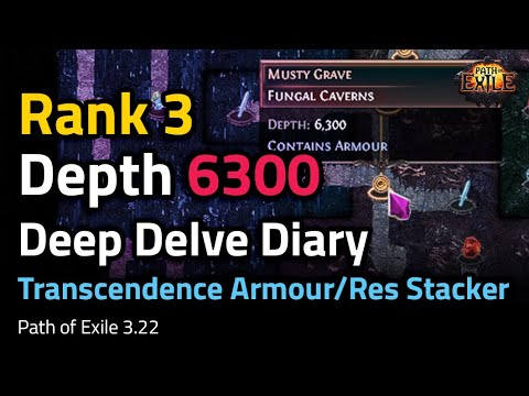 Rank 3 in Delve 3.22! Depth 6300 Bossing and Gameplay! Monster Scaling Overview - Path of Exile 3.22