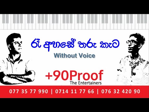 Re Ahase Tharu Keta Paya Karaoke (With out Voice) track with Lyrics - Athma Liyanage