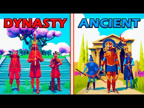 DYNASTY TEAM vs ANCIENT TEAM - Totally Accurate Battle Simulator | TABS