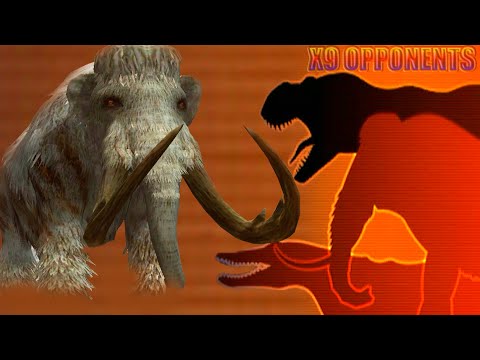 WOOLLY MAMMOTH DEFEAT 9 OPPONENTS (JURASSIC WORLD).