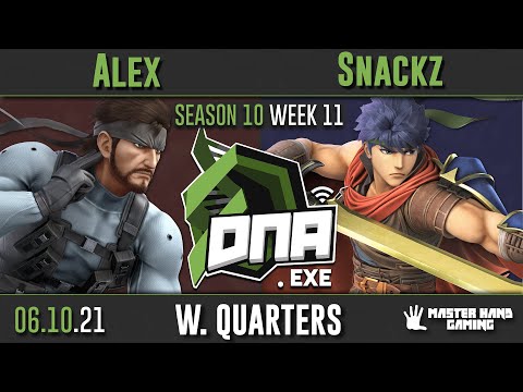 DNA.EXE S10:W11 - Alex (Snake) Vs. Snackz (Ike) - W Quarterfinals