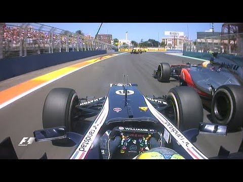 F1 Classic Onboard: Maldonado v Hamilton at the 2012 European Grand Prix