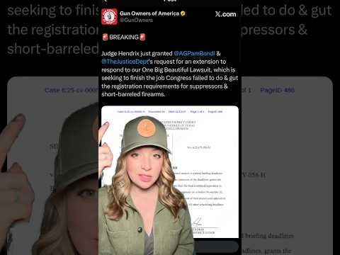 UPDATE! Judge Grants DOJ an Extension￼ #2ndamendment #shortsfeed #shortsvideo #shorts Thumbnail