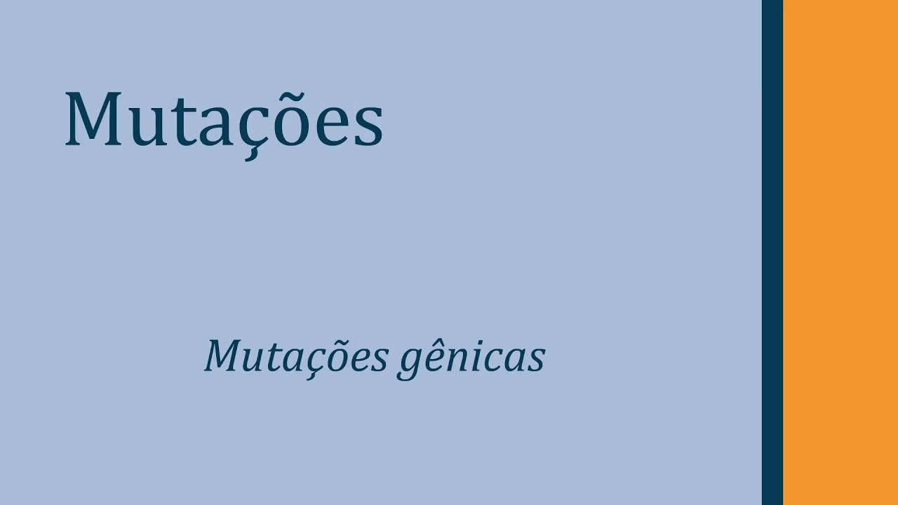 Mutações gênicas
