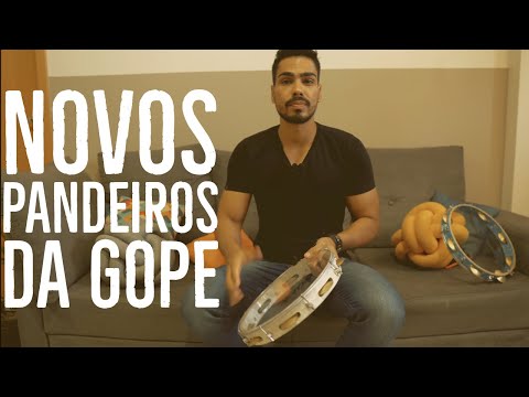 TESTANDO OS NOVOS PANDEIROS DA GOPE/ COMO PASSAR AS FITAS NO PANDEIRO - Linha Super Leve!