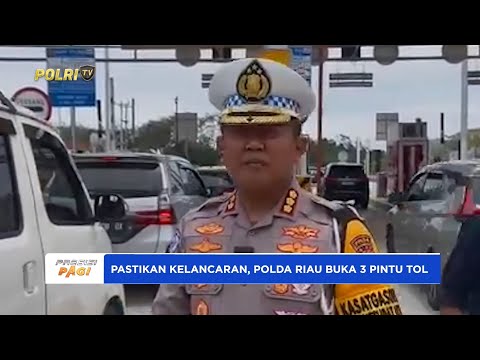 DIRLANTAS POLDA RIAU BUKA 3 PINTU TOL DI GERBANG TOL 13 KOTO KAMPAR
