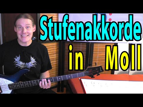 Stufenakkorde der Moll-Tonleiter auf dem Bass (Grundlagen Harmonielehre für Beginner, Teil 2)