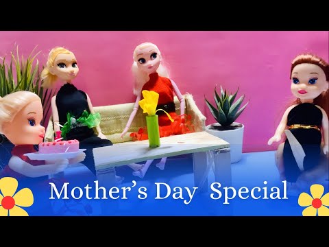 Mother's Day 2023 | Elsa & Anna Toddlers celebrate - Barbie Dolls
