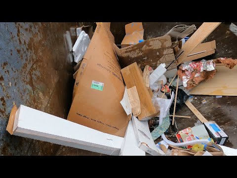 Massive Residential Garbage Crunch! Pure Compactor ASMR