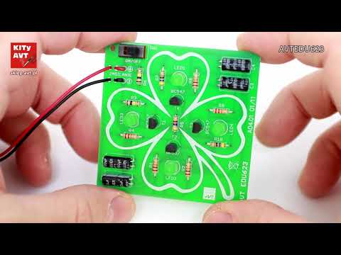 AVTEDU623 - Czterolistna koniczynka LED