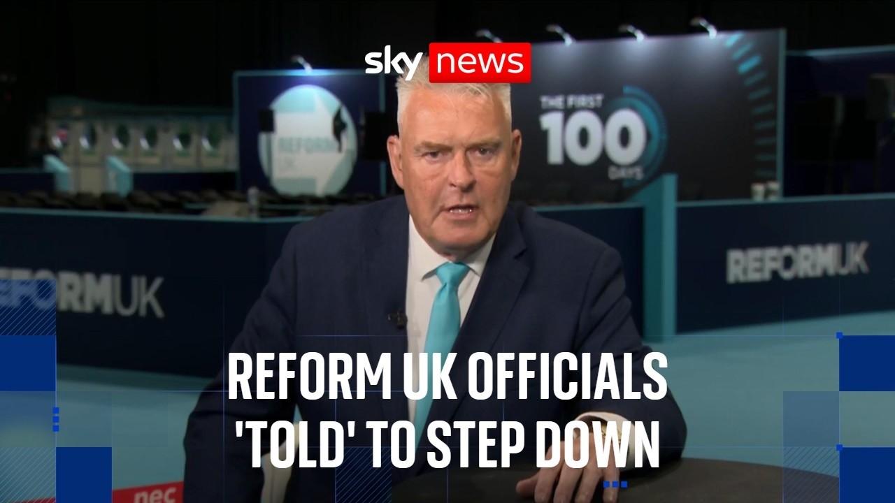 Video: Reform UK officials Orr and Jukes step down ahead of party conference