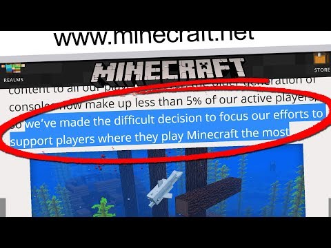 THEY'RE AXING THIS VERSION OF MINECRAFt... (Minecraft News Update)