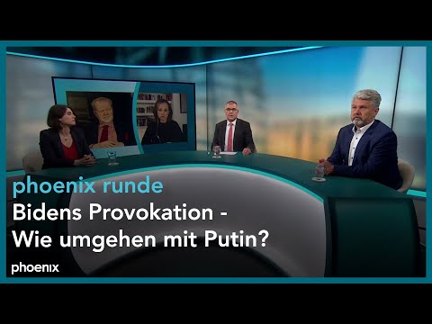 phoenix runde: Bidens Provokation - Wie umgehen mit Putin?
