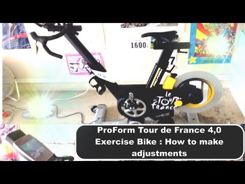 ProForm Tour de France Adjustments