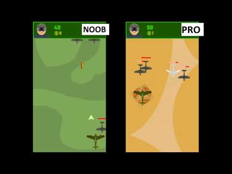 Modern Fighter Jet 2D Gameplay- Noob vs Pro