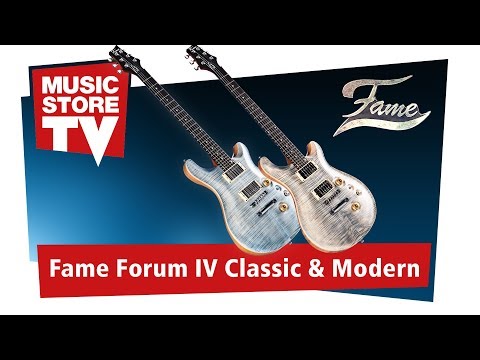 Fame Forum IV Classic (Satin Black) - Electric Guitar image 11