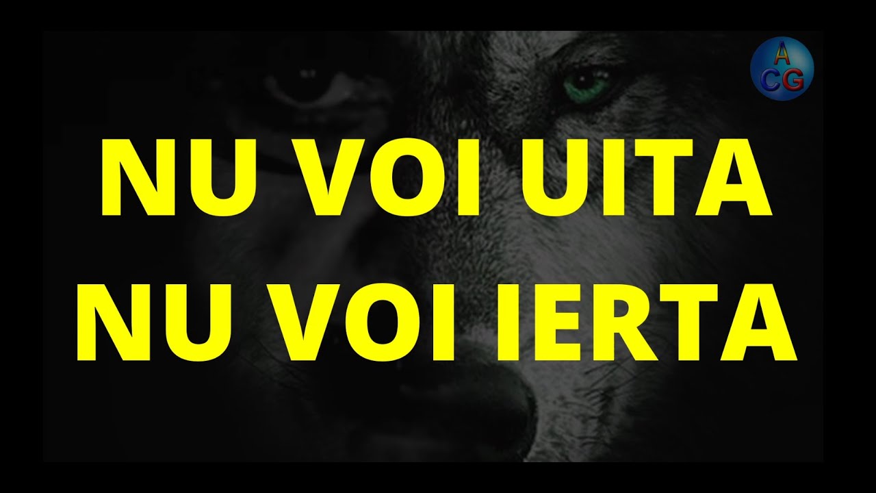 NU VOI UITA NU VOI IERTA