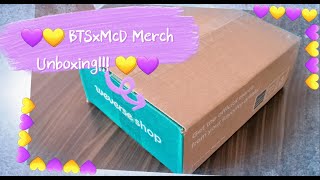 Unboxing BTS x McDonald's merch 방탄소년단 ㅂㅌㅅㄴㄷㅁㄷㄴㄷ