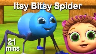 Itsy Bitsy Spider (Learn Persistence) + Educational Nursery Rhymes &amp; Baby Songs