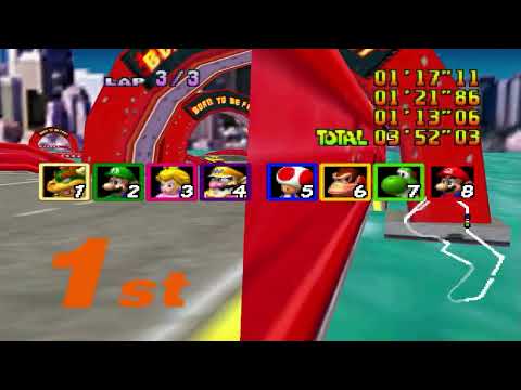 Mario Kart 64 Amped Up v2.96A Flower Cup 100cc 