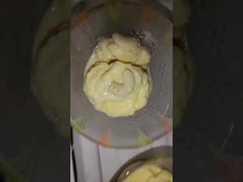 home made vanilla ice cream with custard powder##jishnu vlogs