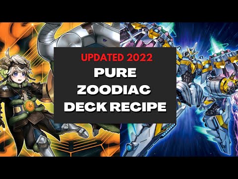 YUGIOH UPDATED PURE ZOODIAC DECK