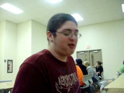 Jon eats a raw potato with Horseradish at school