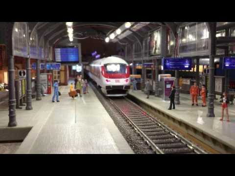 HO station diorama DB ③ - LED decoration