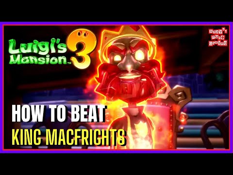 How to Beat King MacFrights/Knight Ghost Boss | Luigi's Mansion 3