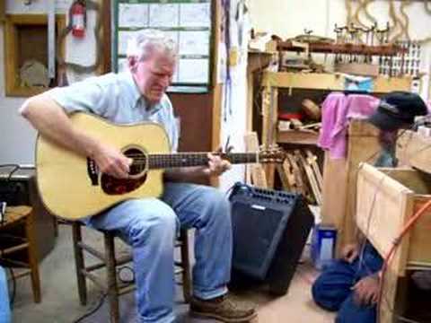 Doc Watson playing Wayne Henderson guitar