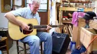 Doc Watson playing Wayne Henderson guitar