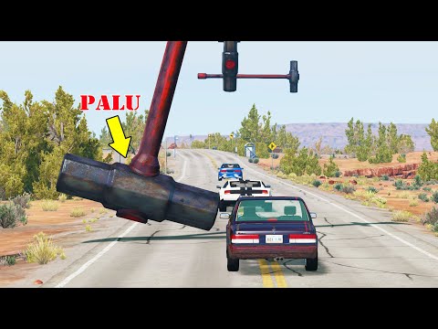 Mobil vs Hammer - BeamNG Drive