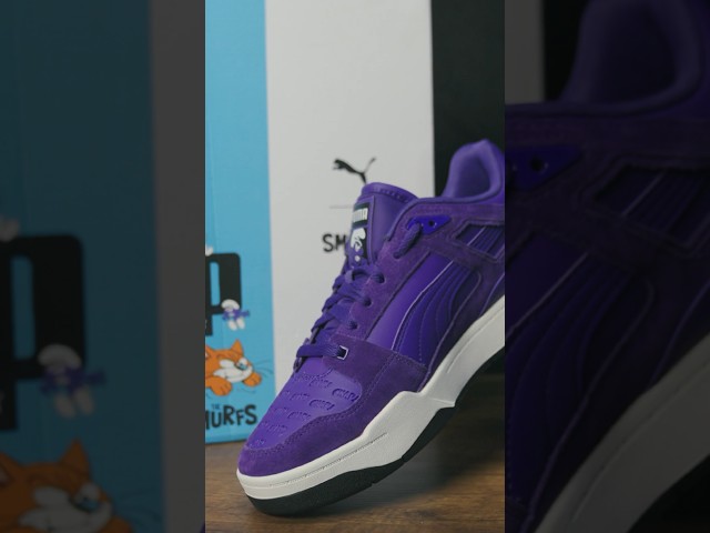 Vídeo relacionado con Happy Socks The Smurfs Striding Smurf - Zapatillas deportivas de los Pitufos, Blanco, 41-46