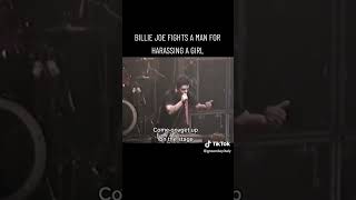 Billie Joe fights a man for harassing a girl