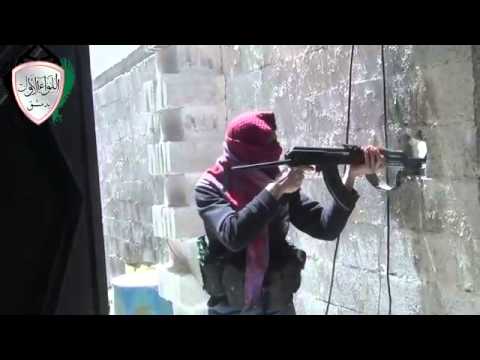 اشتباكات بين اللواء الأول  وقوات النظام في برزة