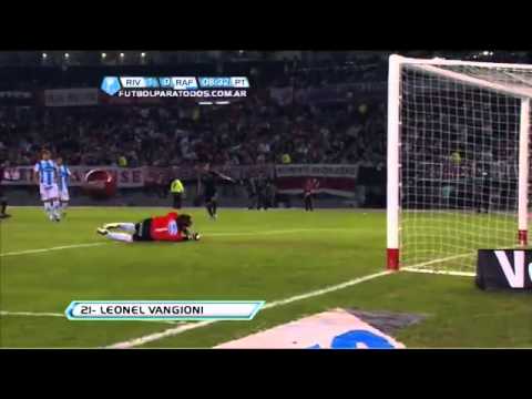 Gol de Vangioni. River 1 - Rafaela 0. Fecha 15. To