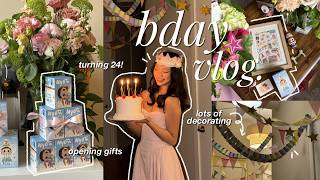 slice of life 🍰 24th birthday vlog, decorating apartment, nyota blindboxes & special celebrations