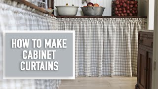 How to Make a Cabinet Curtain + A Peek at our New Pantry!