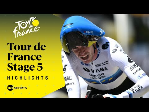 STUNNING TIME TRIAL! 🤩 | Men's Tour de France Stage 5 Race Highlights | TNT Sports Cycling
