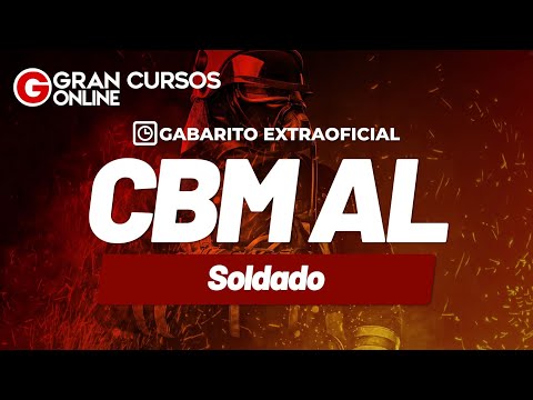Gabarito Extraoficial CBM AL - Soldado