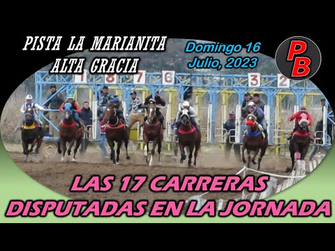 CARRERAS EN PISTA LA MARIANITA - ALTA GRACIA, CORDOBA (16-07-2023)
