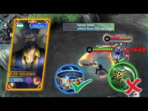 (NEW META) HANZO TANK BUILD | WHERE FROM THIS MUCH DAMAGE? TOP 1 GLOBAL BUILD HANZO MLBB