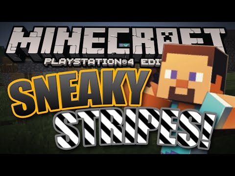 Minercaft PS4 Co-Op Survival - Sneaky Stripes! - Episode 5 - Mountain Climbing!