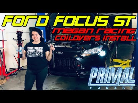 Ford Focus ST Megan Racing Coilovers Install - Primal Garage Ep 1