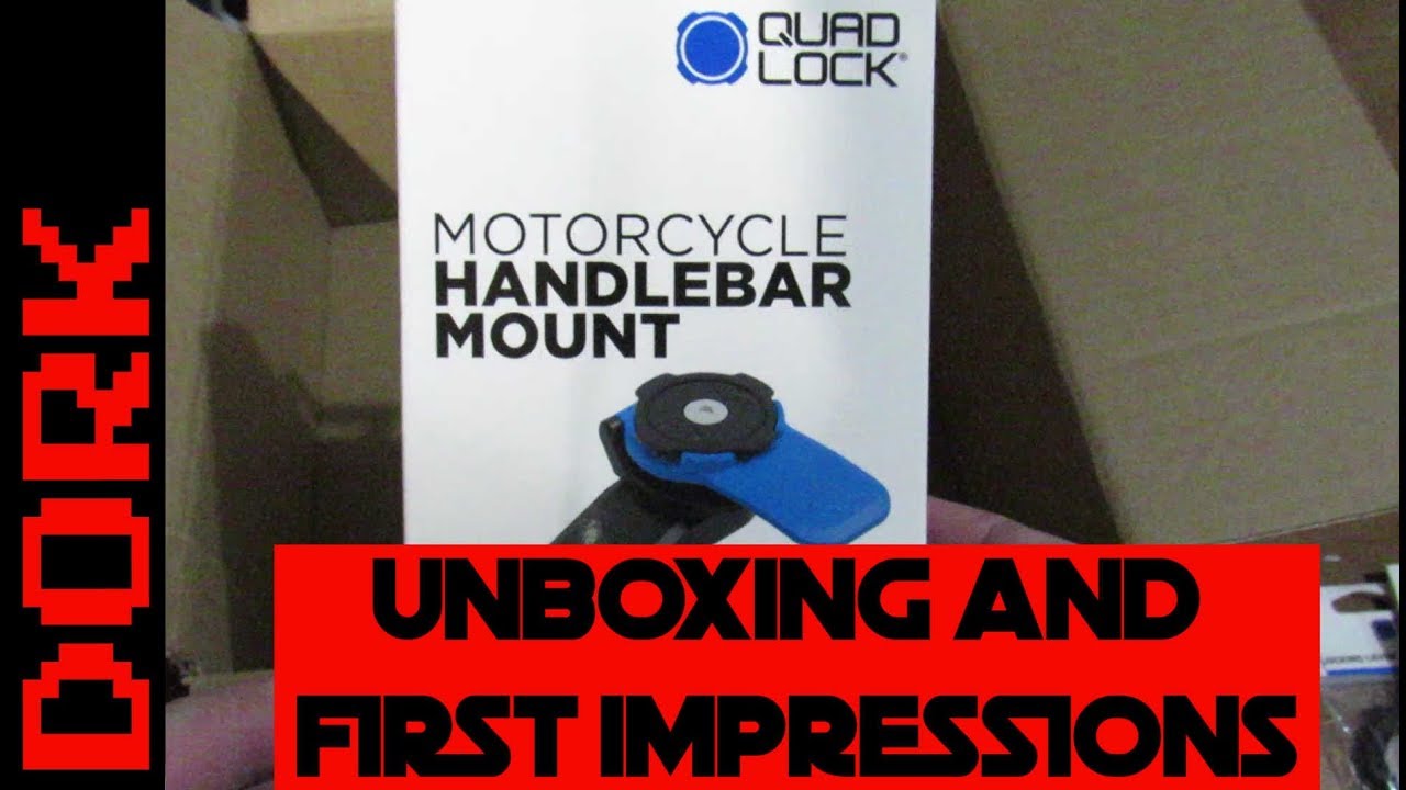 Quad Lock Motorcycle Mount Unboxing, First Impressions, and Phone Case Installation