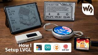 LVGL Setup with Demo Project on ‪@waveshareelectronics‬  ESP32 S3 RLCD Display #lvgl #esp32